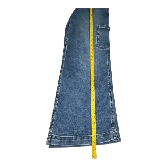 Kut From The Kloth Jodi High Rise Wide Leg  Blue Denim Women's Jeans  Size 12 - Picture 11 of 16